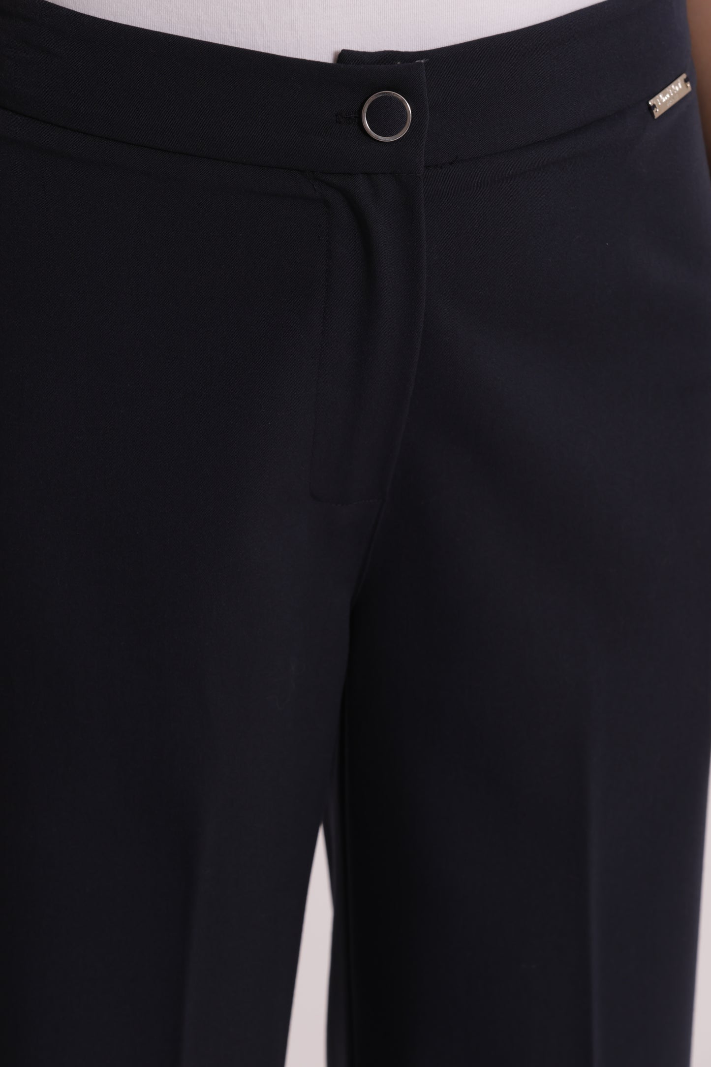 PANTALONE PALAZZO CON ELASTICO DIETRO IN MANOFREDDA
