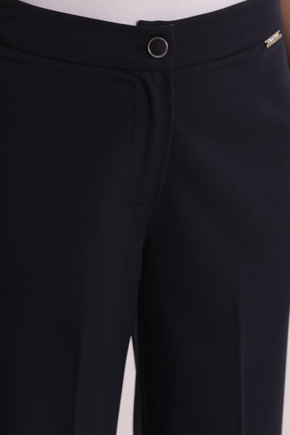 PANTALONE PALAZZO CON ELASTICO DIETRO IN MANOFREDDA
