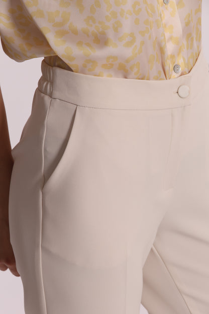 PANTALONI SIGARETTA CON ELASTICO DIETRO