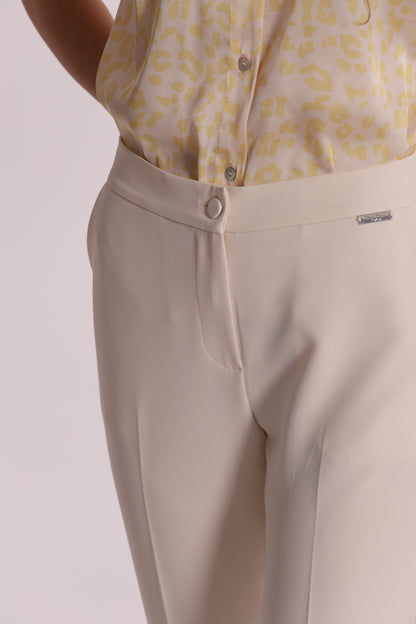 PANTALONI SIGARETTA CON ELASTICO DIETRO