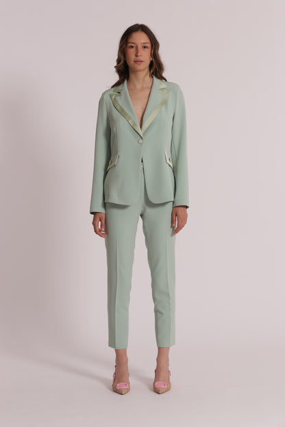 PANTALONI SIGARETTA CON ELASTICO DIETRO