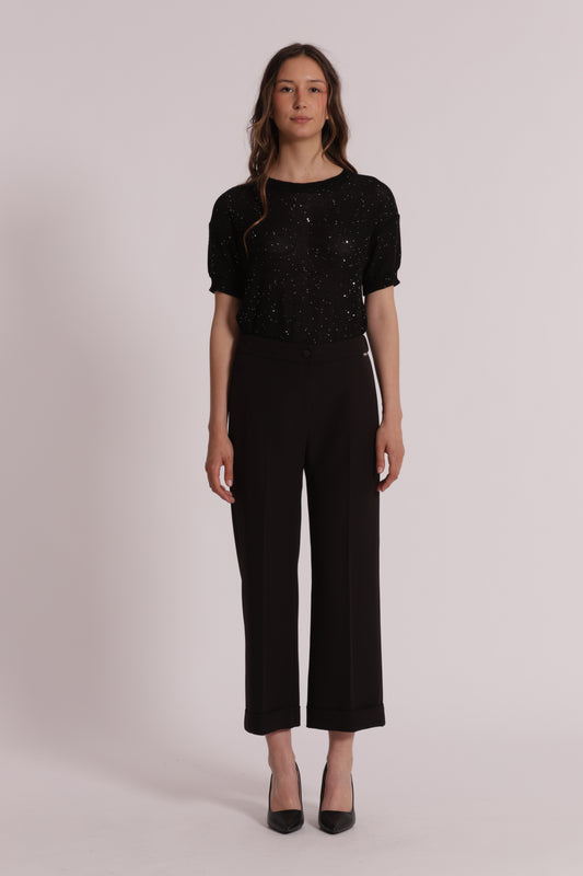 PANTALONI CON RISVOLTO
