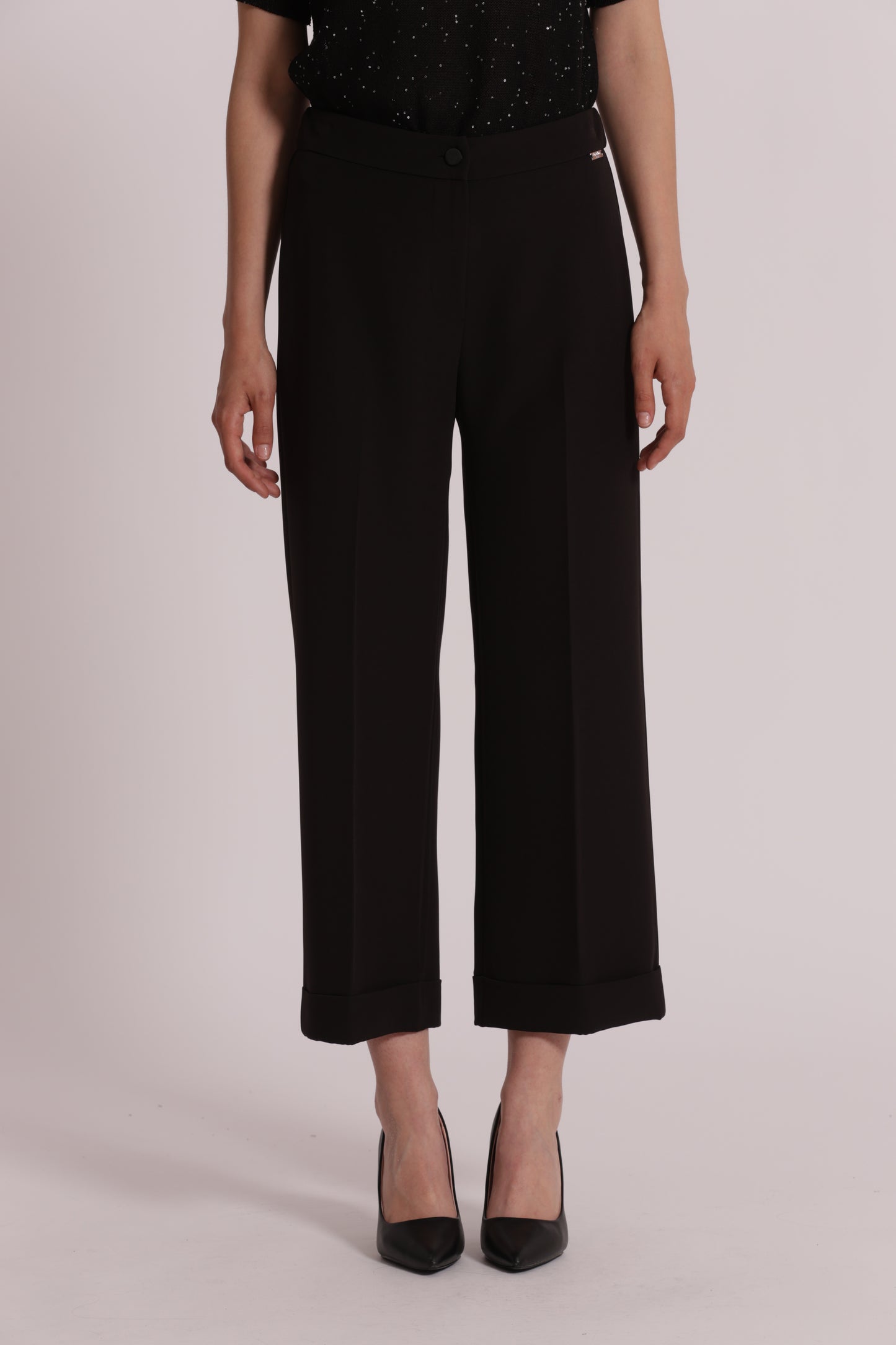 PANTALONI CON RISVOLTO
