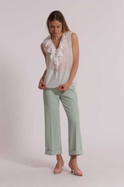 PANTALONI CON RISVOLTO