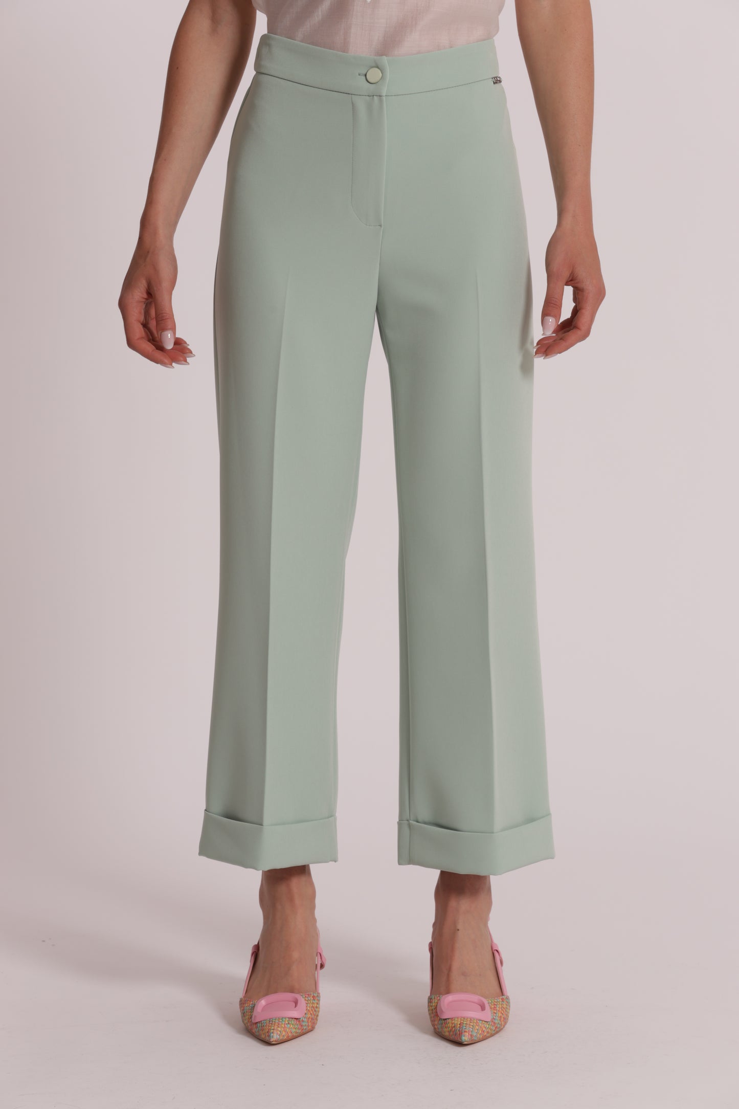 PANTALONI CON RISVOLTO