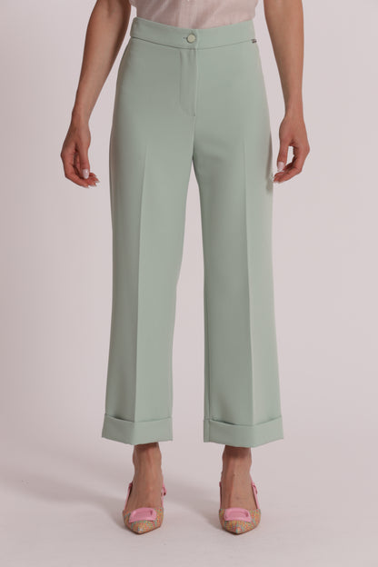 PANTALONI CON RISVOLTO