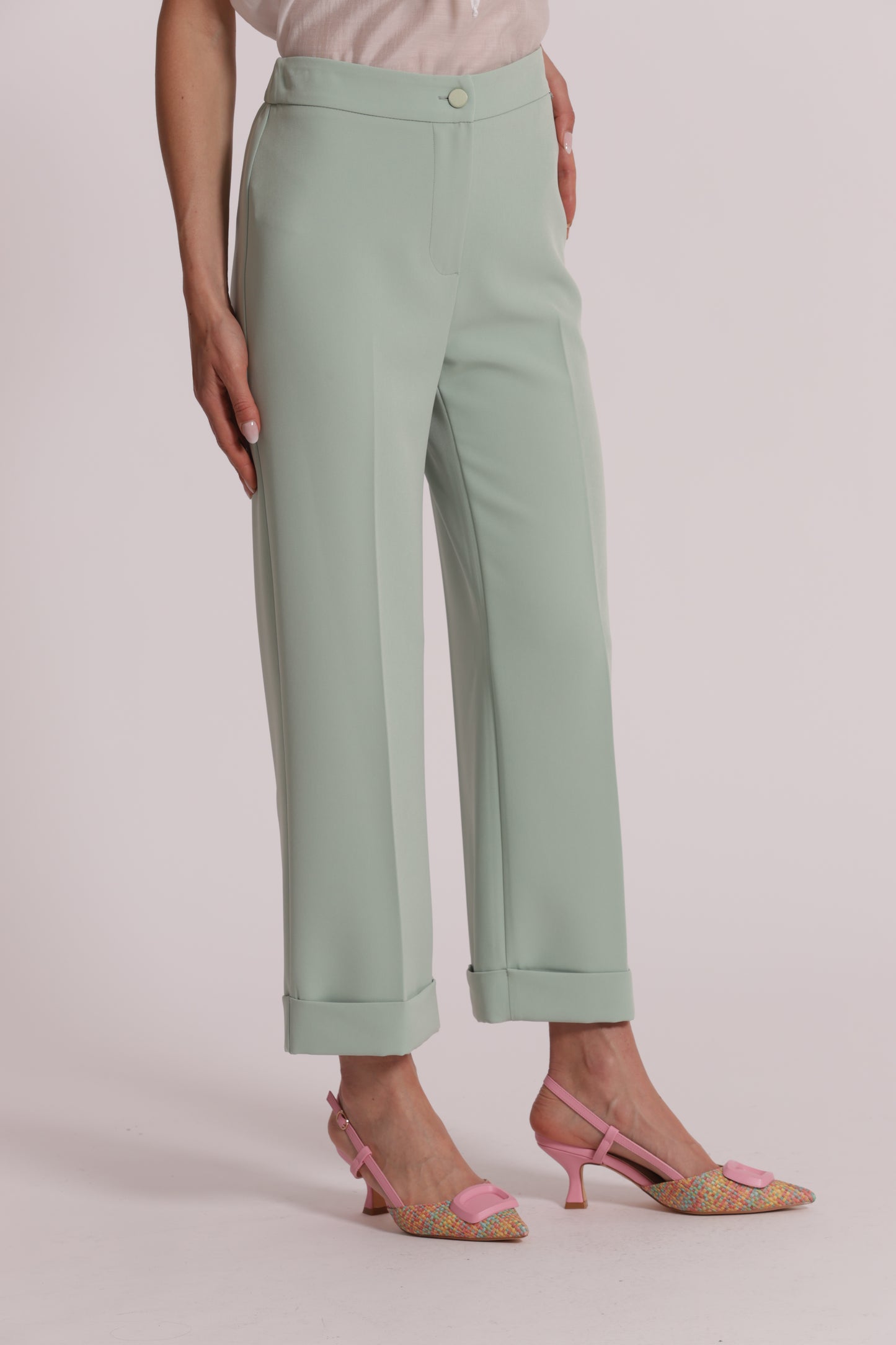 PANTALONI CON RISVOLTO