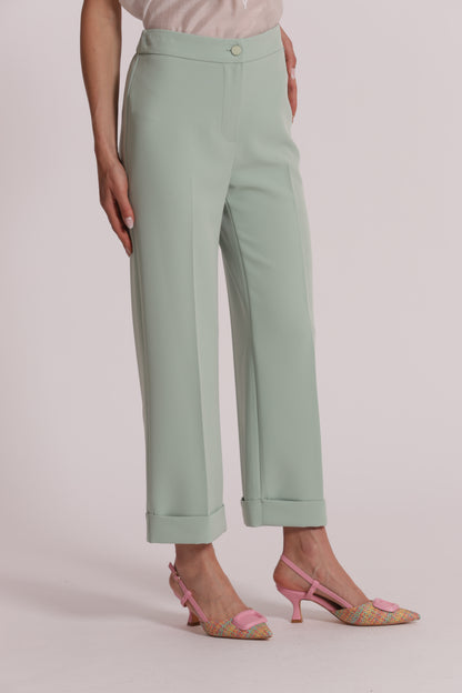 PANTALONI CON RISVOLTO