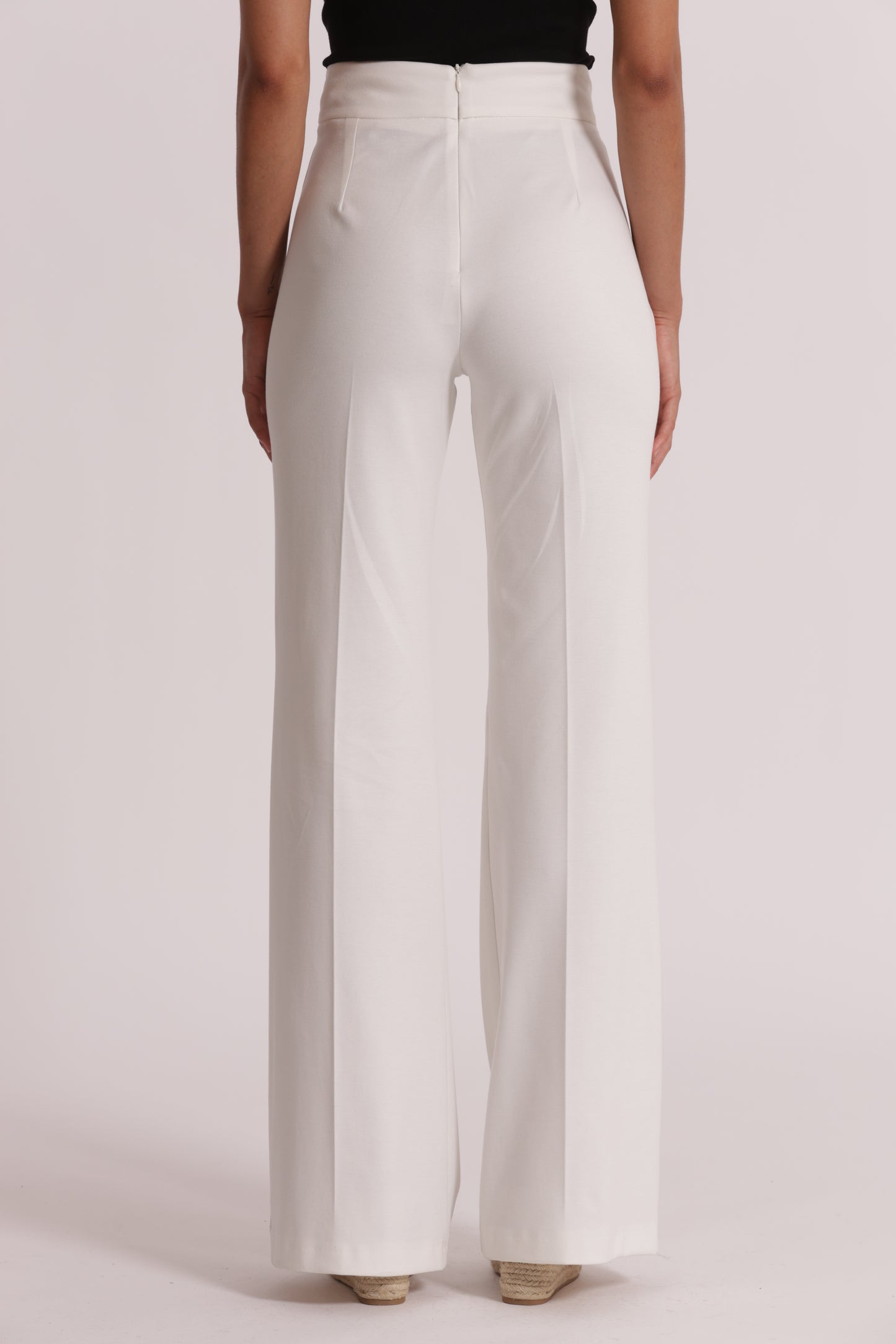 PANTALONE IN PUNTO MILANO CON BOTTONI