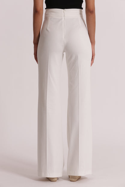 PANTALONE IN PUNTO MILANO CON BOTTONI