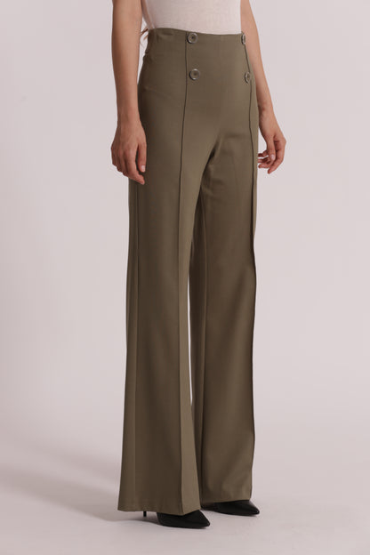 PANTALONE IN PUNTO MILANO CON BOTTONI