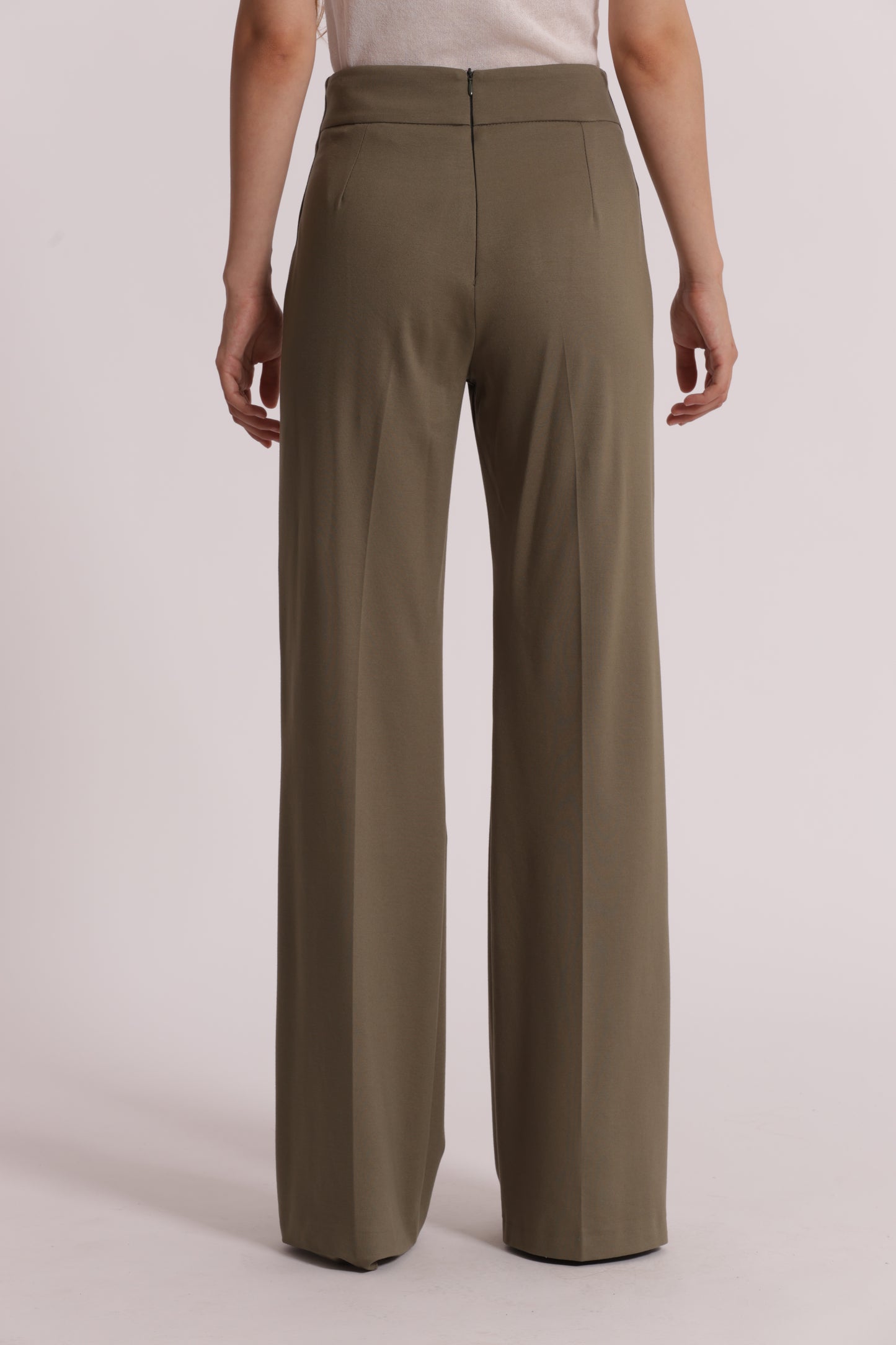 PANTALONE IN PUNTO MILANO CON BOTTONI