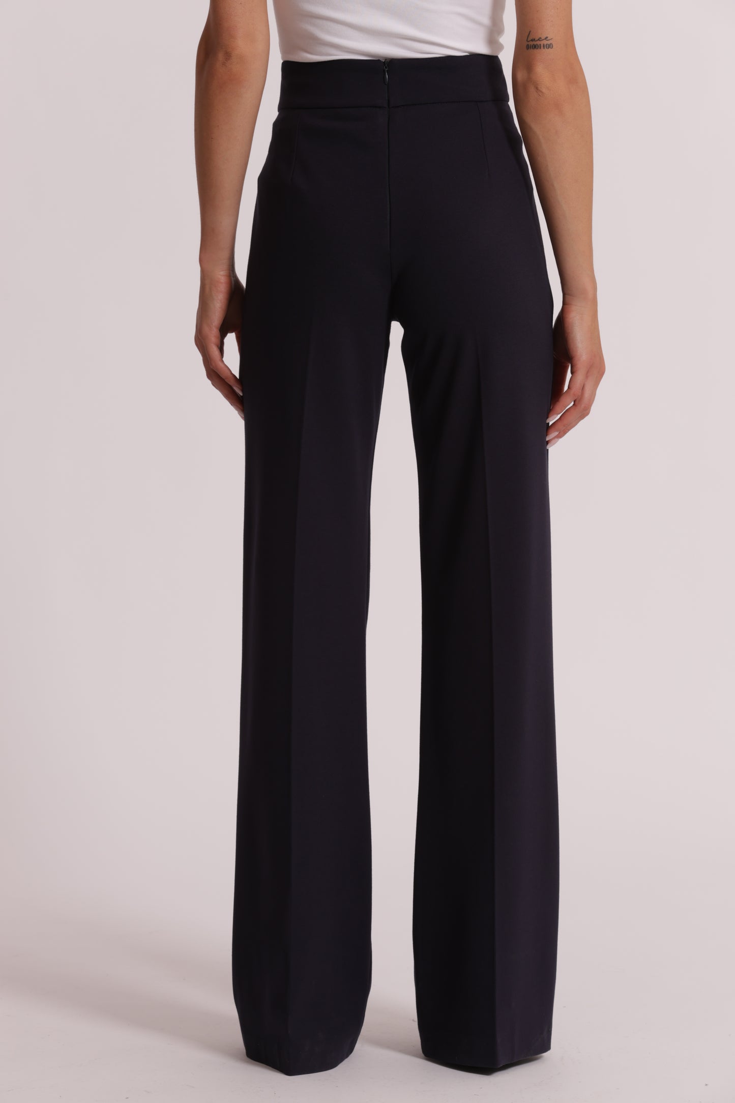 PANTALONE IN PUNTO MILANO CON BOTTONI