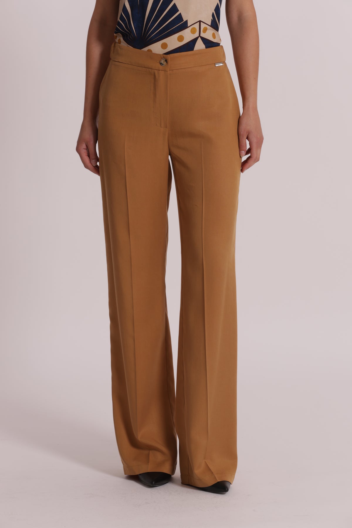 PANTALONE DRITTO IN LYOCELL CON ELASTICO
