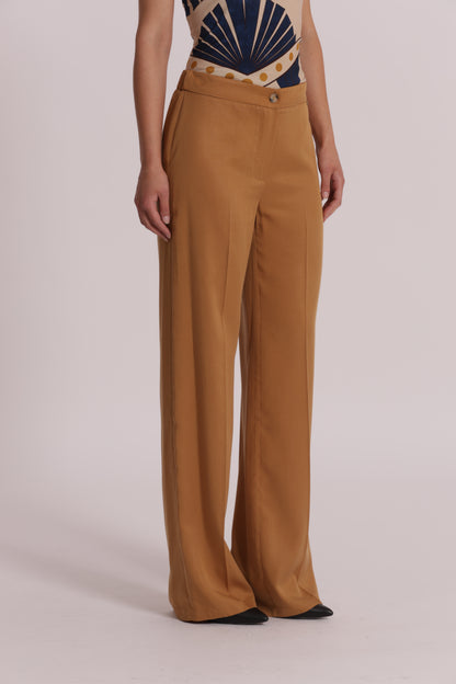 PANTALONE DRITTO IN LYOCELL CON ELASTICO