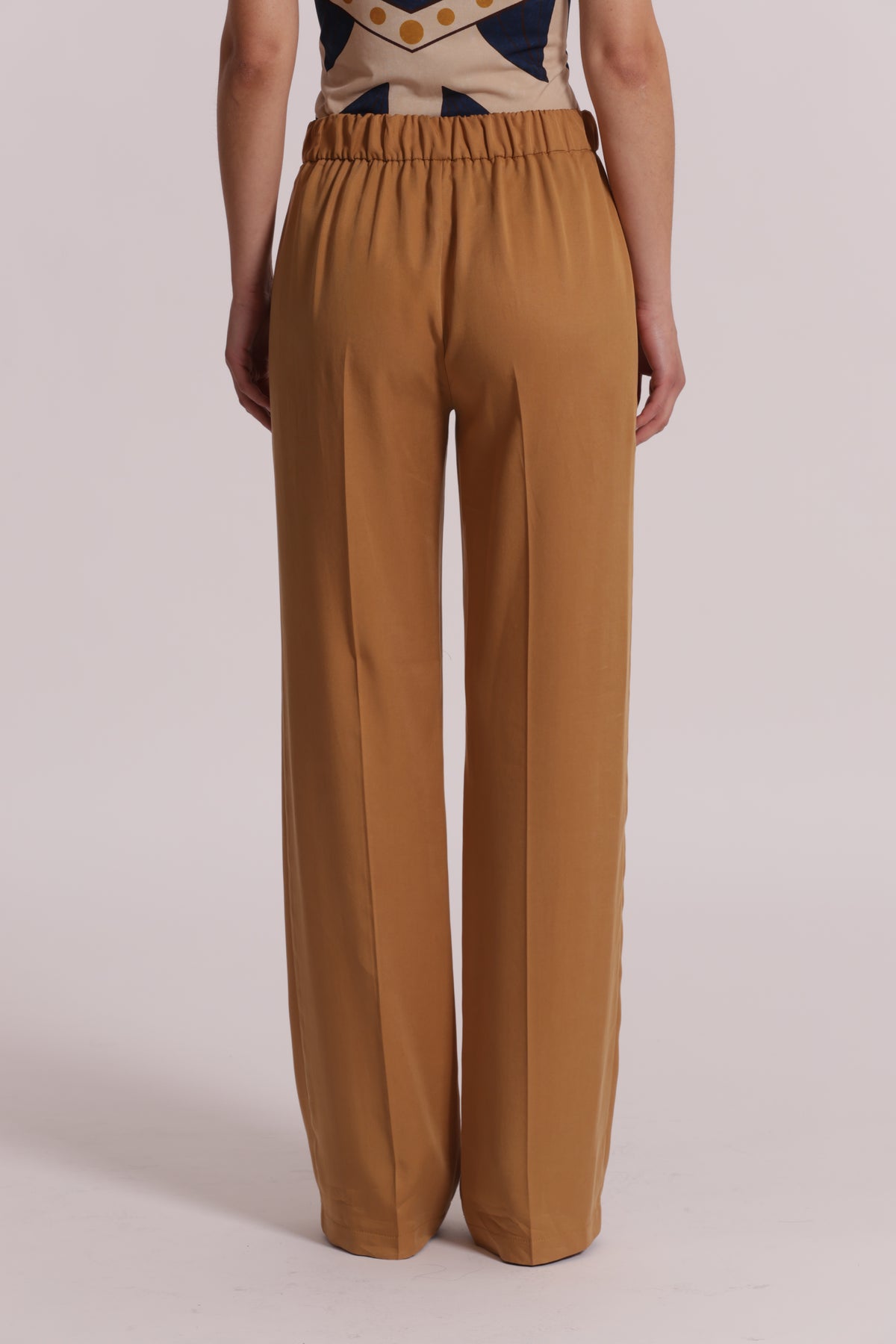 PANTALONE DRITTO IN LYOCELL CON ELASTICO