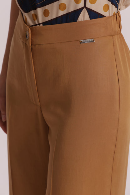 PANTALONE DRITTO IN LYOCELL CON ELASTICO