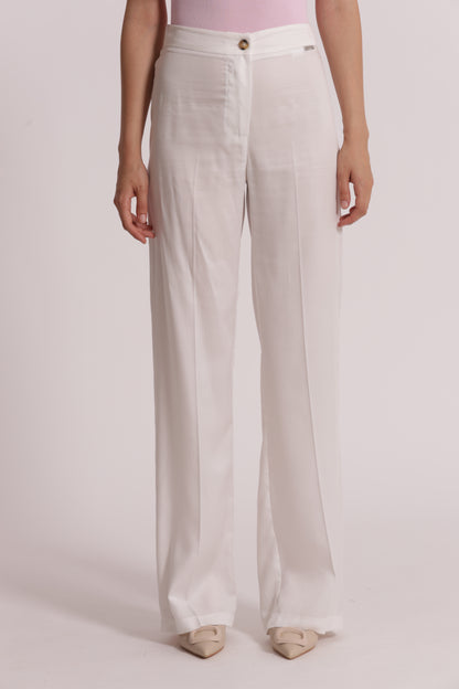 PANTALONE DRITTO IN LYOCELL CON ELASTICO