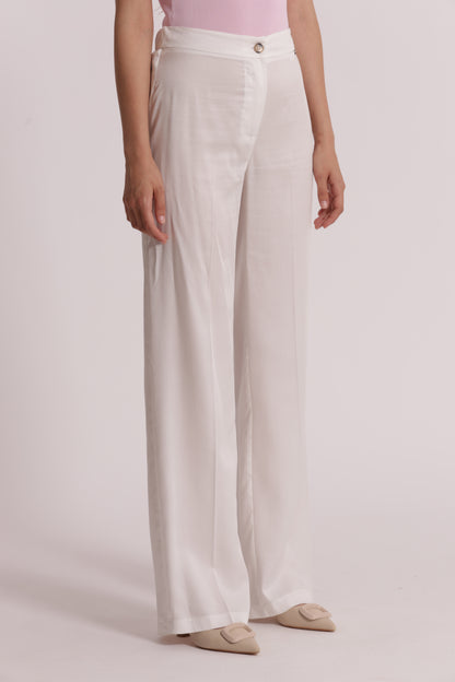 PANTALONE DRITTO IN LYOCELL CON ELASTICO
