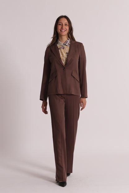 PANTALONE DRITTO IN LYOCELL CON ELASTICO