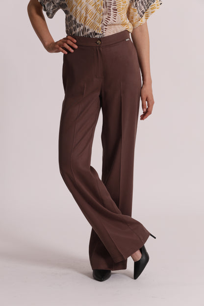 PANTALONE DRITTO IN LYOCELL CON ELASTICO