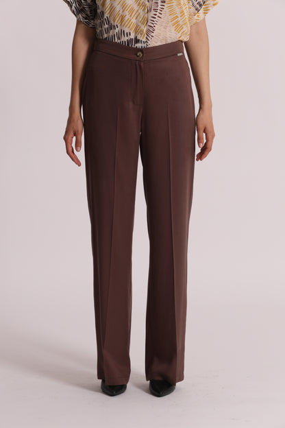 PANTALONE DRITTO IN LYOCELL CON ELASTICO