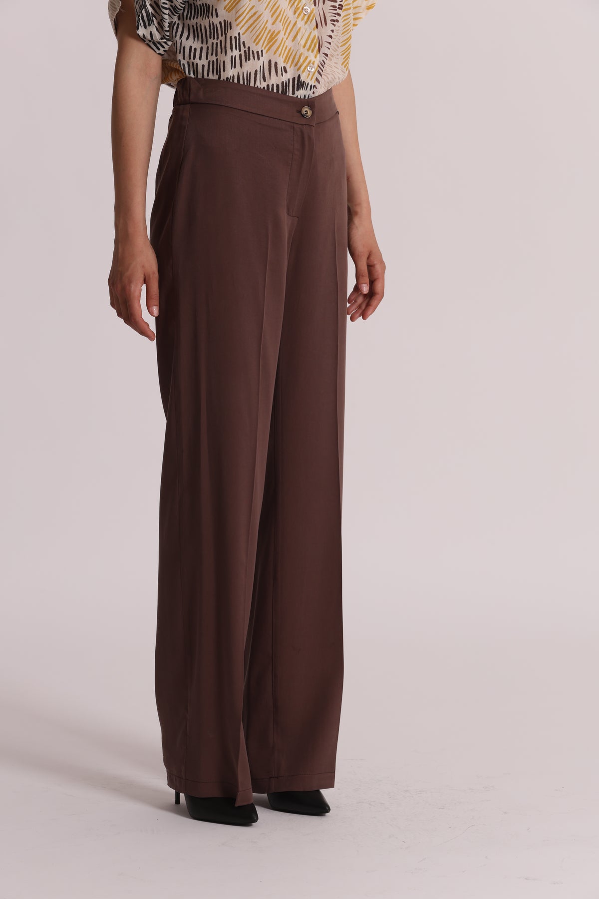 PANTALONE DRITTO IN LYOCELL CON ELASTICO