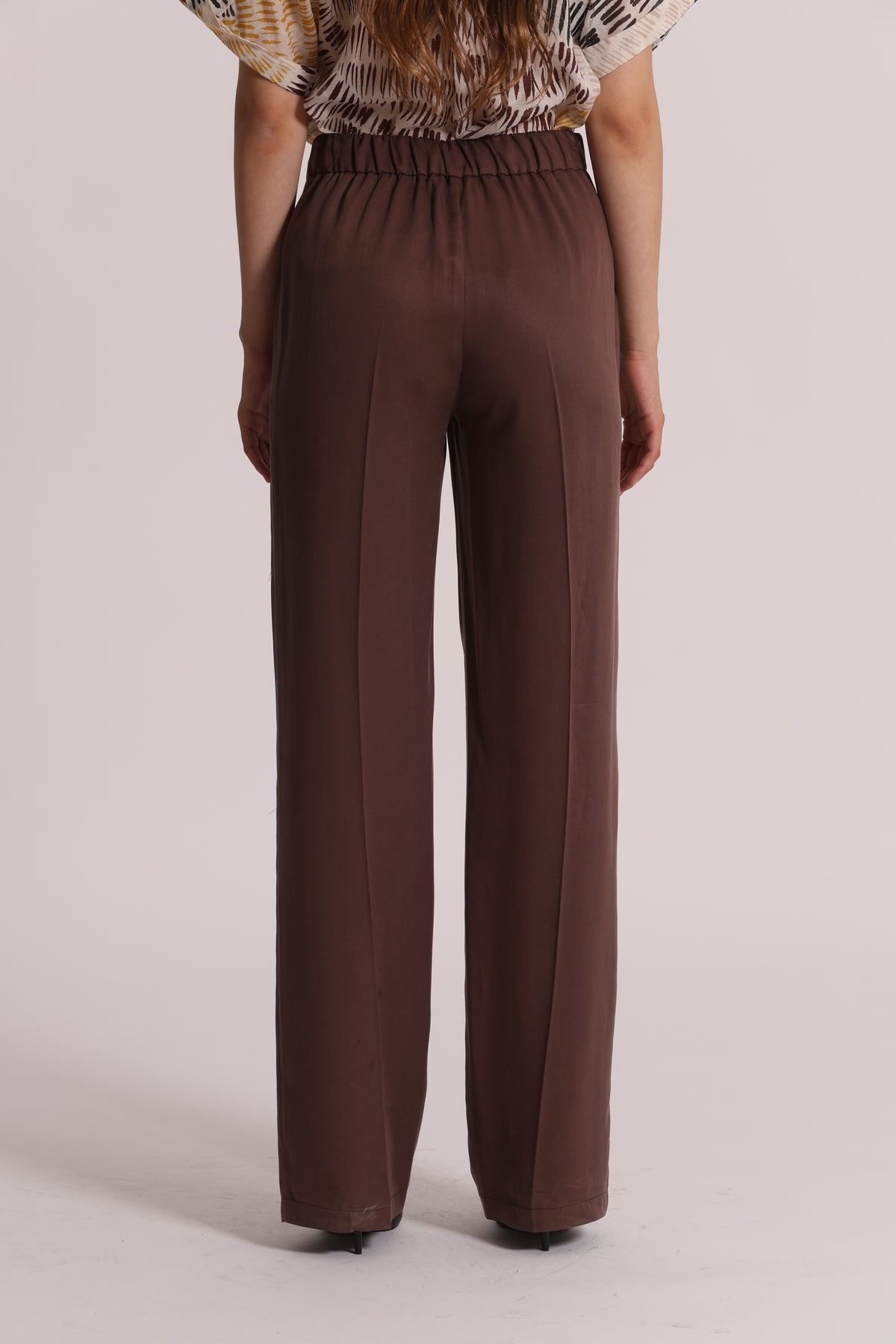 PANTALONE DRITTO IN LYOCELL CON ELASTICO