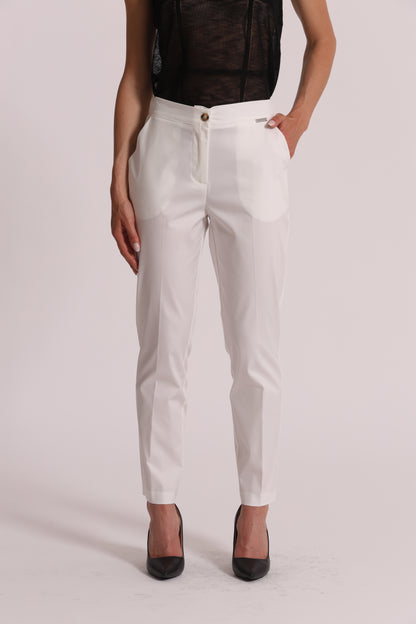 PANTALONE IN COTONE CON ELASTICO