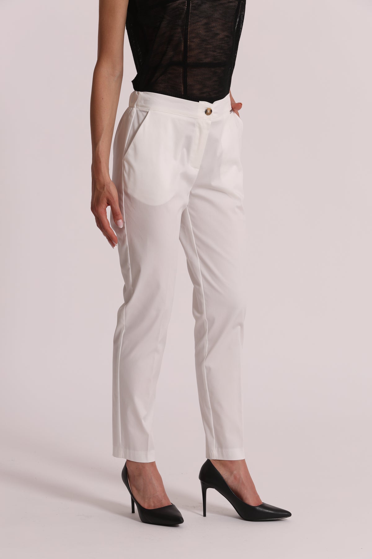 PANTALONE IN COTONE CON ELASTICO