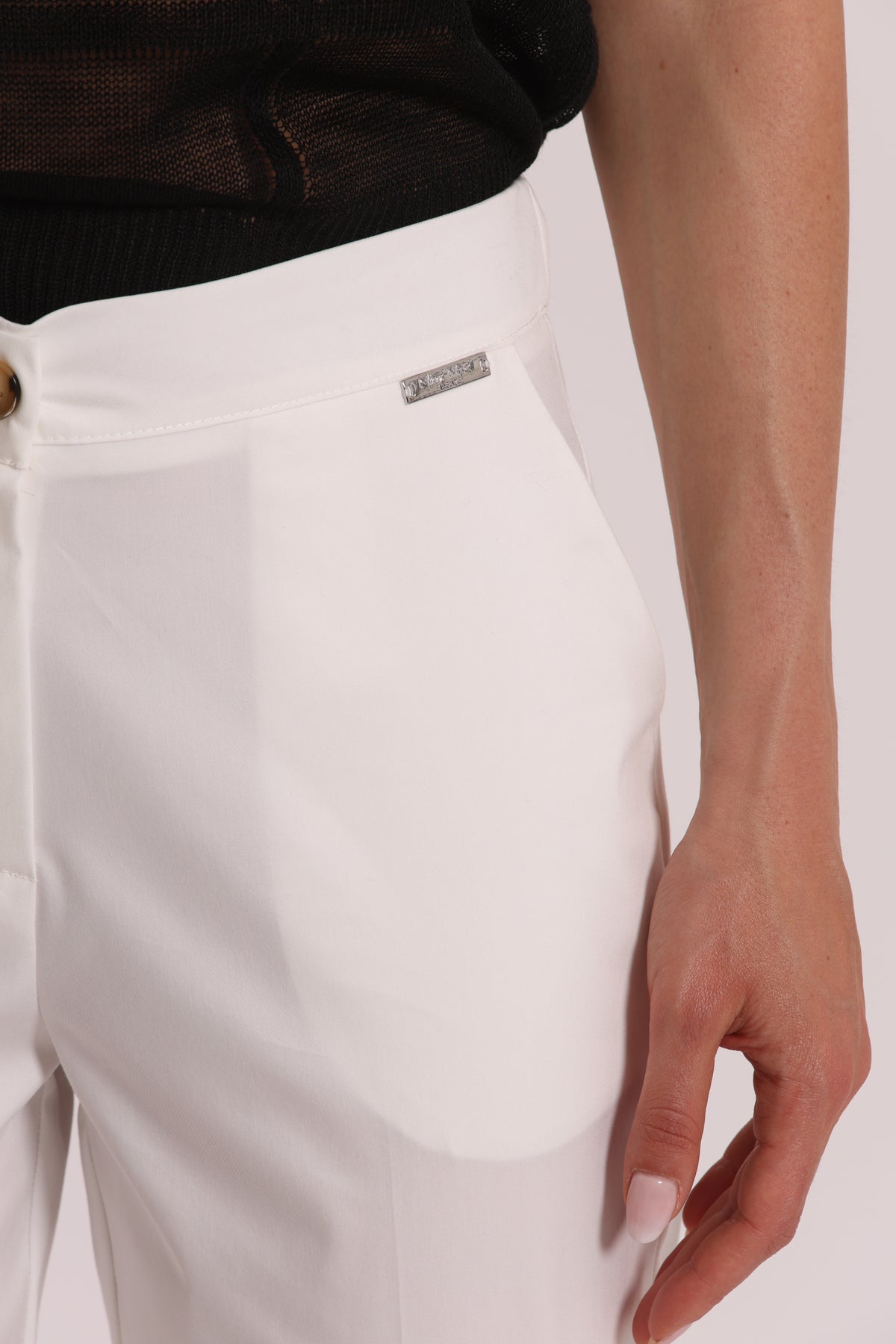 PANTALONE IN COTONE CON ELASTICO