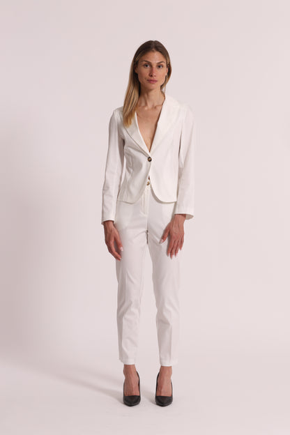 PANTALONE IN COTONE CON ELASTICO