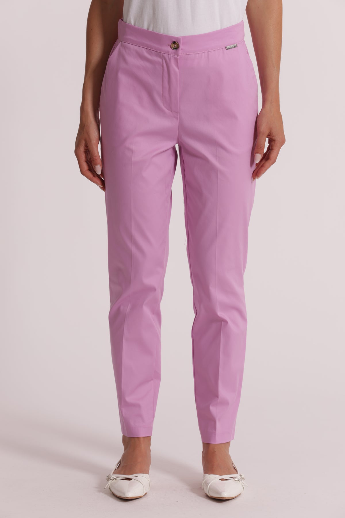 PANTALONE IN COTONE CON ELASTICO