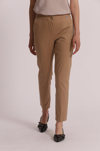 PANTALONE IN COTONE CON ELASTICO