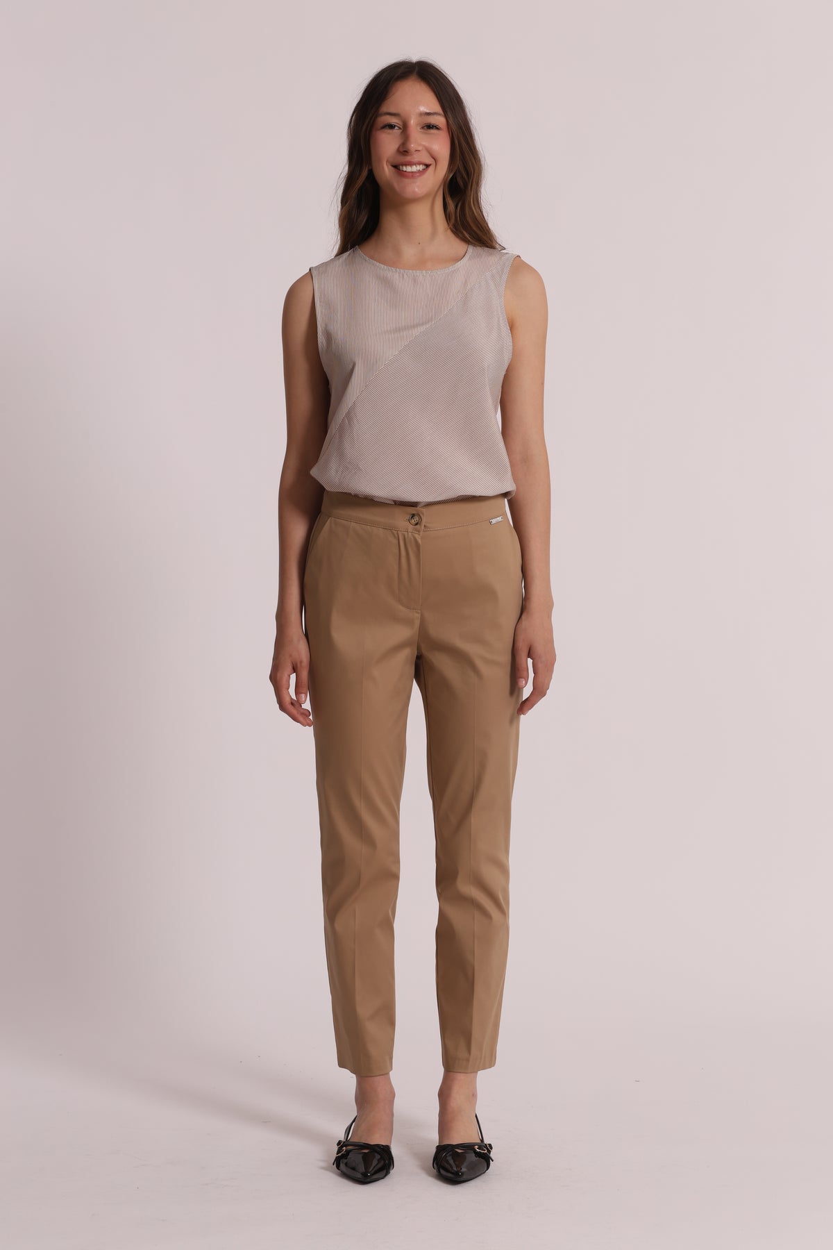 PANTALONE IN COTONE CON ELASTICO