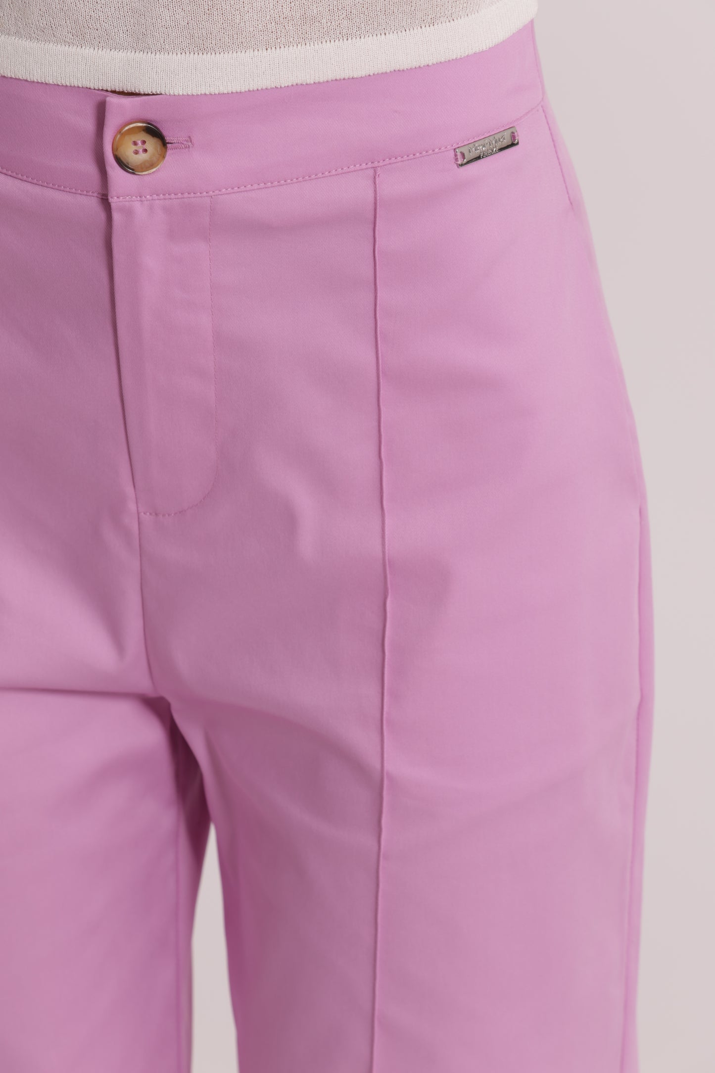 PANTALONI IN COTONE CON RISVOLTO