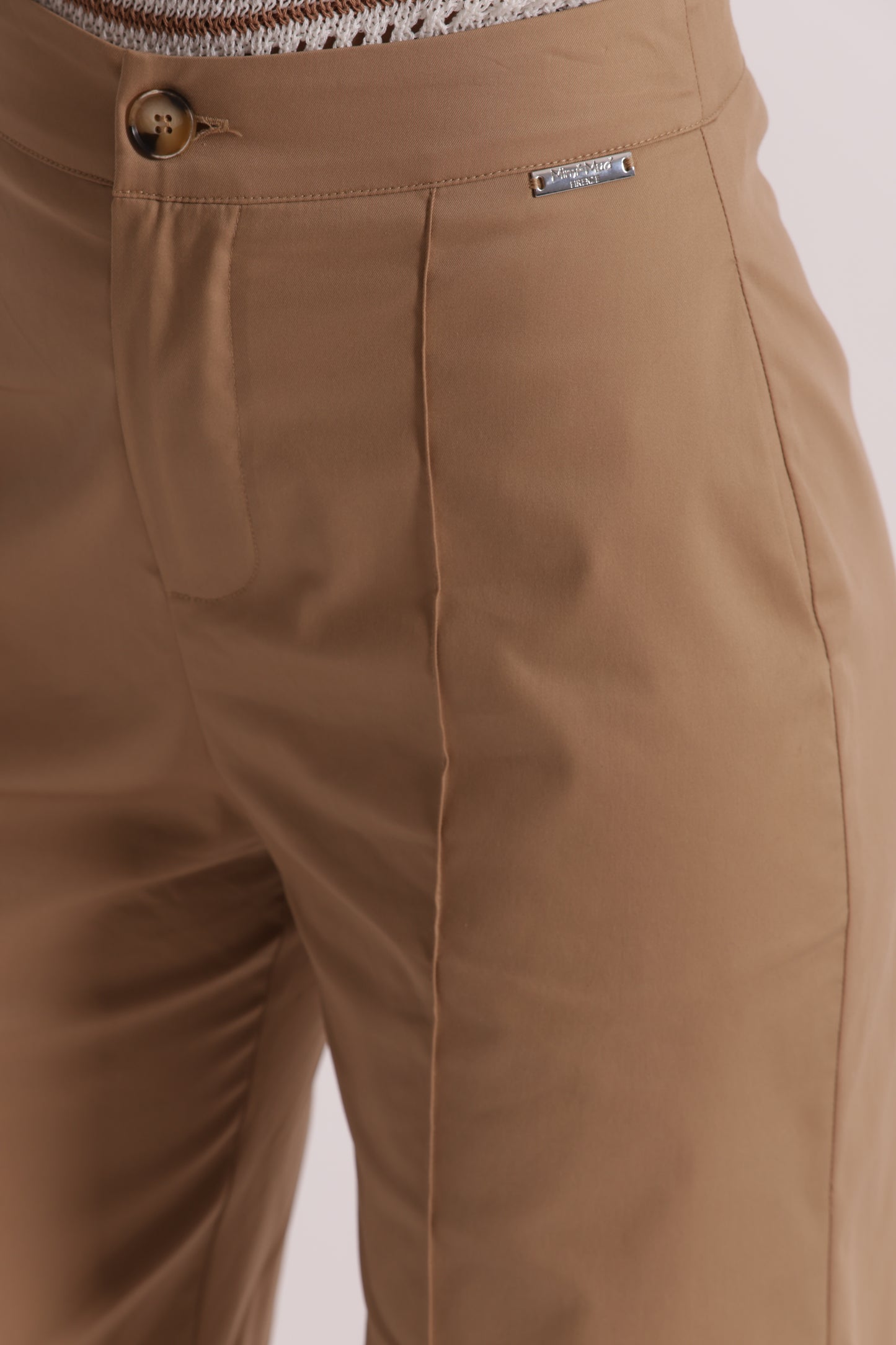 PANTALONI IN COTONE CON RISVOLTO