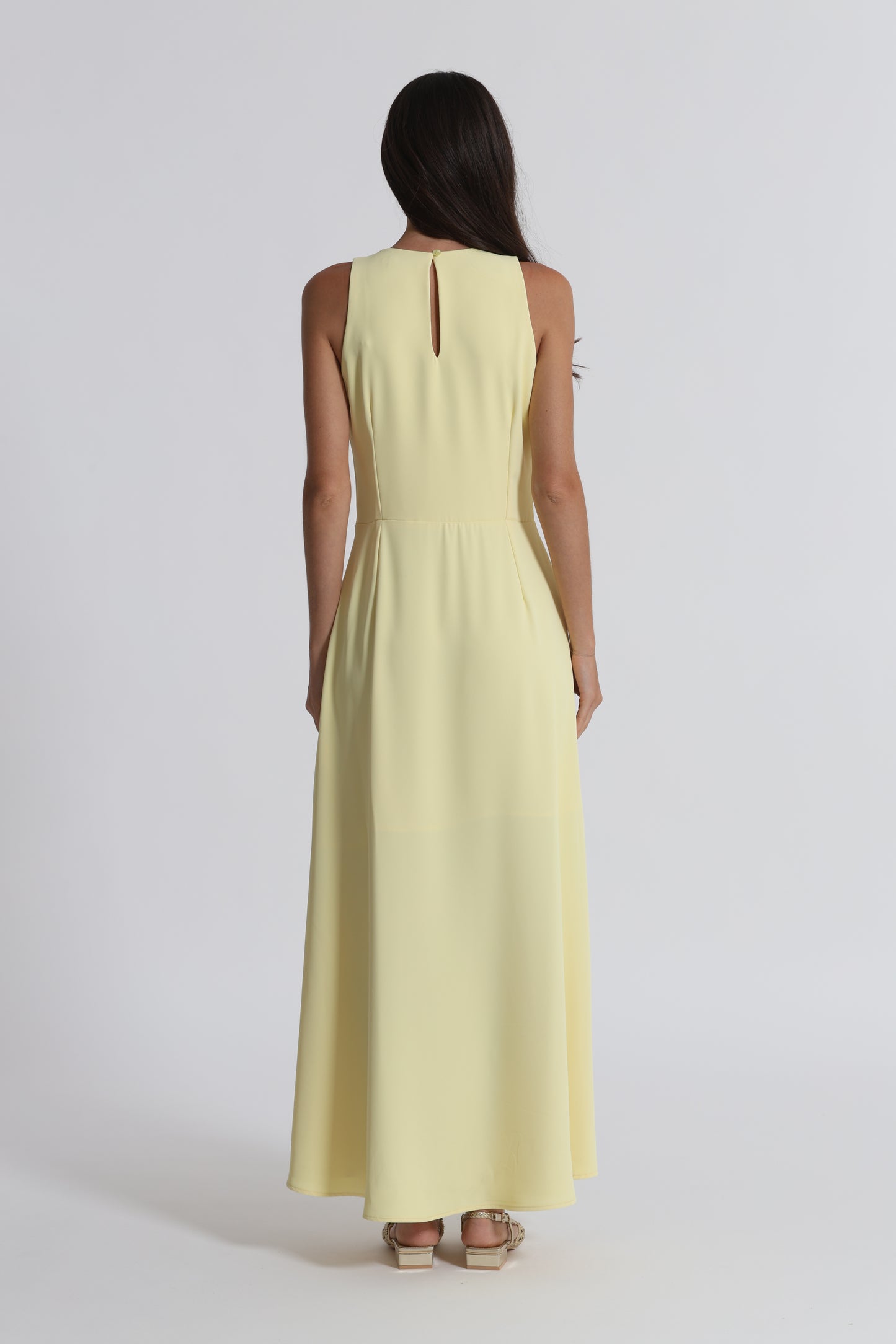 ABITO MIDI CON SCOLLO A GOCCIA