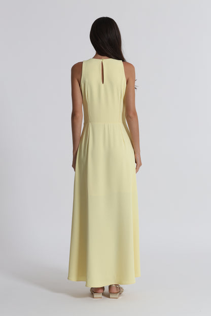 ABITO MIDI CON SCOLLO A GOCCIA