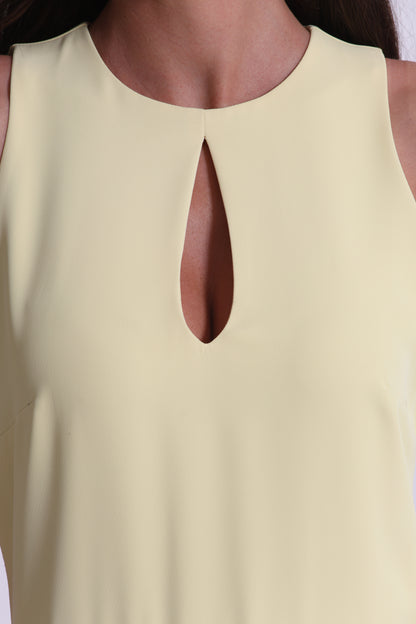ABITO MIDI CON SCOLLO A GOCCIA