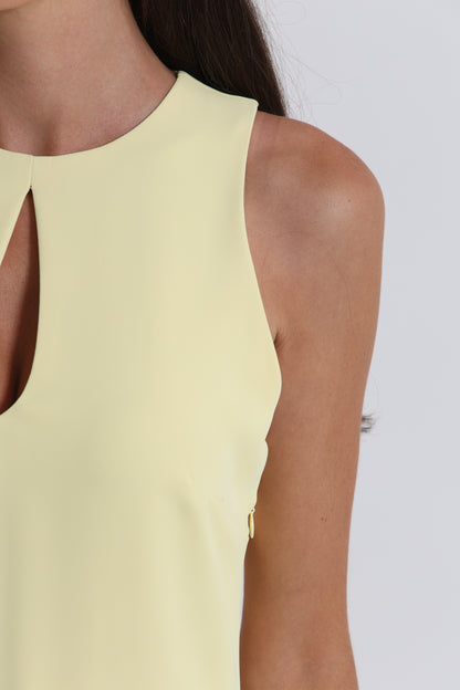 ABITO MIDI CON SCOLLO A GOCCIA