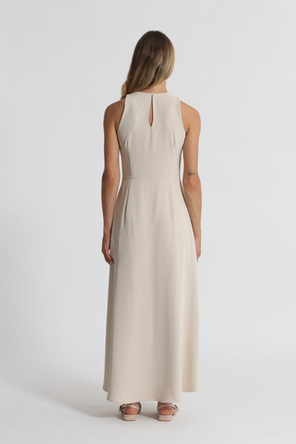 ABITO MIDI CON SCOLLO A GOCCIA