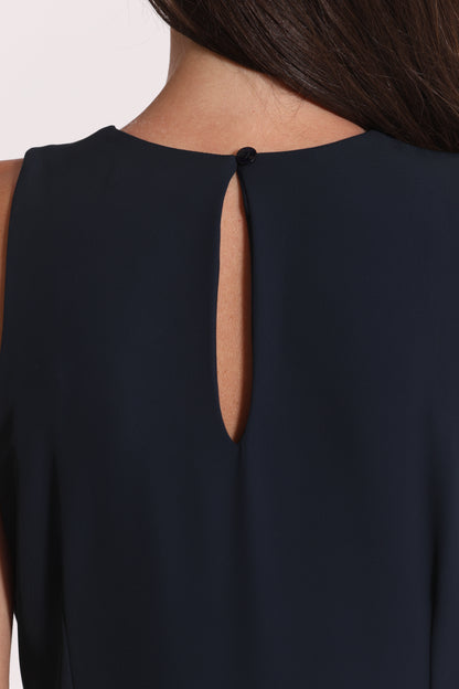 ABITO MIDI CON SCOLLO A GOCCIA