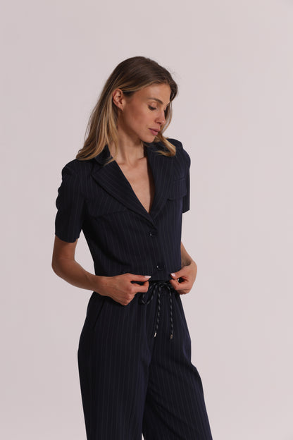 GIACCA CROPPED A MANICHE CORTE GESSATA