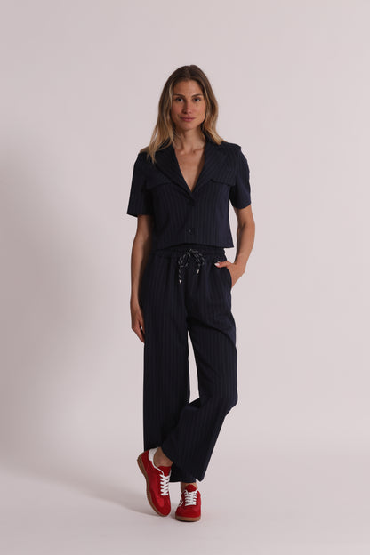 GIACCA CROPPED A MANICHE CORTE GESSATA