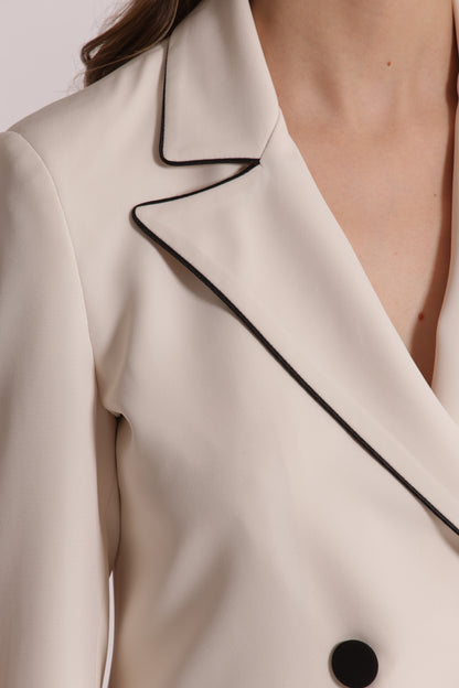 GIACCA CON BORDI A CONTRASTO