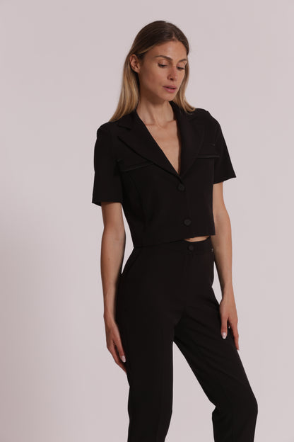 GIACCA MANICHE CORTE IN TESSUTO TECNICO