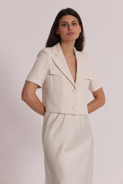 GIACCA MANICHE CORTE IN TESSUTO TECNICO