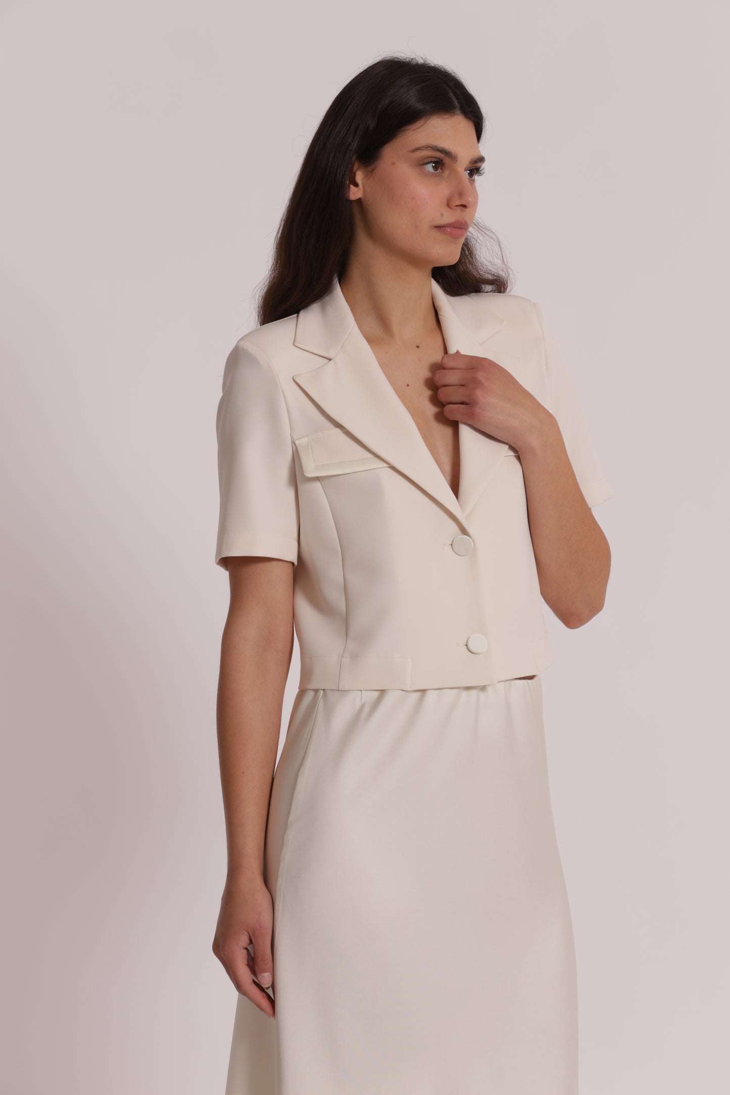 GIACCA MANICHE CORTE IN TESSUTO TECNICO