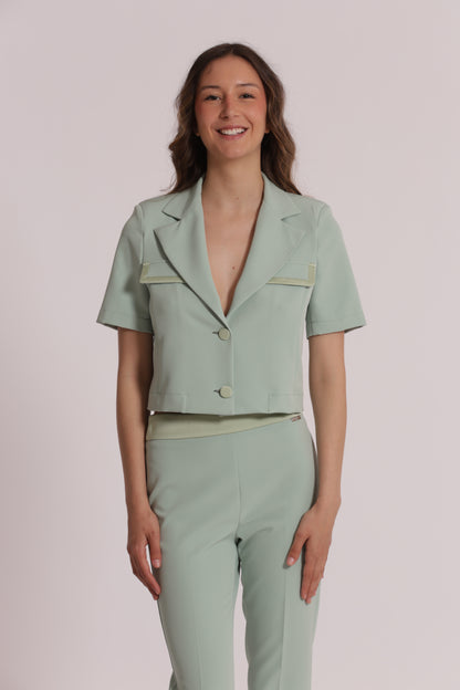 GIACCA MANICHE CORTE IN TESSUTO TECNICO